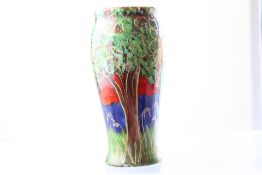 Anita Harris bluebell wood vase signed in gold