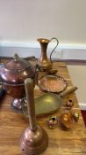 Group of Copper and Brass Domestic Wares
