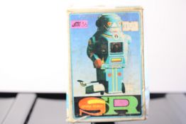 Boxed vintage spark robot