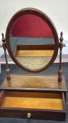 Mahogany Dressing-Table Swing Mirror with Drawer