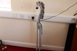 Large wooden zebra