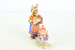 2 Royal Doulton Bunnykins figures: “Summer Lapland” DB298 and “Wilfred Toadflax” DBH56