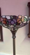 Tiffany-style stained glass standard lamp