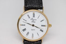 Gents 9ct Gold Precious Times Quartz Watch.