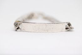 Silver ID bracelet Weight 29.8g
