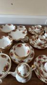 Royal Albert Old Country Roses bone china part dinner and tea service - first quality