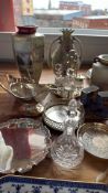 Collection of ceramics to include Noritake & plated ware & silver napkin ring