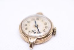 Ladies 9ct gold Rolex watch with missing strap