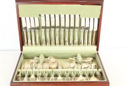 Osborne of Sheffield Silver-Plated Canteen of Flatware in Fitted Case