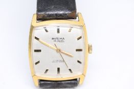 Rytima deluxe wristwatch with leather strap curren