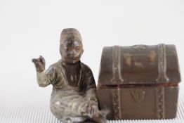 Cold painted arab boy & chest