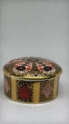 Royal Crown Derby Old Imari Pattern LVIII Lidded Trinket Box