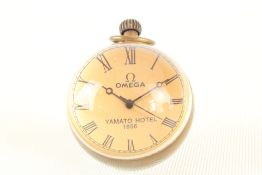 Brass & glass bubble clock