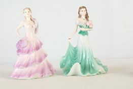 2 Coalport ‘Ladies of Fashion’ bone china figurines, ‘Bolero’ and ‘Margaret’