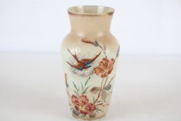 Victorian glass & enamel vase