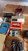 Group of vintage photographic equipment and accessories