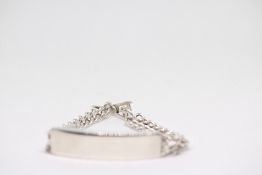Silver ID bracelet Weight 51.9g