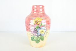 Kensington Ware Floral Glazed Pottery Vase