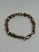 9ct Gold bracelet Weight 15.7g
