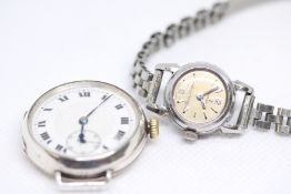 Ladies Omega ladymatic (A.F) together with silver