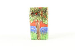 Anita Harris bluebell wood vase signed in gold