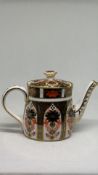 Royal Crown Derby Imari Pattern Bone China minature Teapot