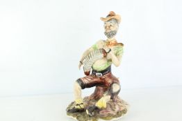 Capodimonte Porcelain Figure of a Rustic Musician