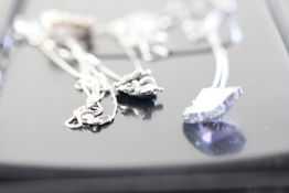 4 Silver necklaces