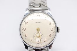 Vintage gents Driva wristwatch with sub second dia