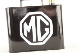 Black MG oil can