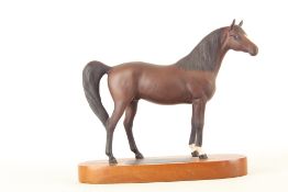 Beswick arab Xayal stallion on wooden base