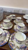 Shelley Woodland pattern bone china part tea service, made in England