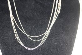 5x Silver chains