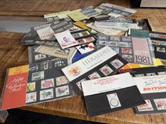 Large collection of British presentation pack stam