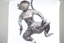 Bronze figure of the Hindu deity Hanuman a figure