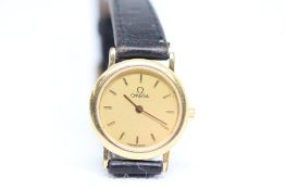 Ladies Gold Plated Omega Swiss Made Watch on origi