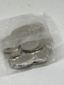 Uncirculated Mrs Tittlemouse 50p coins