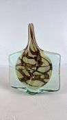 Mdina glass vase designed by Vicente Boffo and made by Raymond Sultana, signed & dated 1980 (