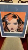 Signed Andy Warhol Ltd Edition Debby Harry lithographic print No. 74/100” (63cm x 50.5cm including
