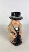 Royal Doulton Winston Churchill character jug, English bone china, 20th century