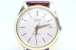 Gents Gold Plated Datum Geneve 25 Jewel Automatic