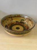 Royal Doulton ceramic bowl, polychrome, Venice wat