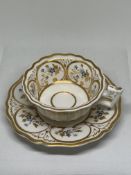 Hand painted ridgeway cup & saucer c1840