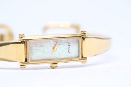 Ladies Gucci Gold Plated Swiss Made Quartz Watch,