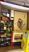 A collection of die-cast model vehicles, including Corgi and Oxford Die-Cast boxed examples
