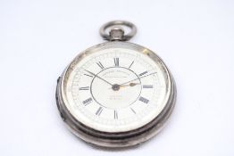 Large Sterling Silver Centre Seconds Chronograph P