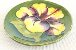 Moorcroft coaster hibiscus queen Mary sticker