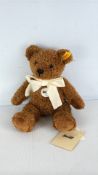 Steiff teddy bear with button-in-ear, tag and booklet
