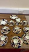 Royal Stafford bone china tea service, Imari-style pattern, Made in England