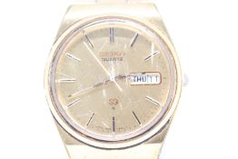 Seiko quartz day/date SQ wristwatch